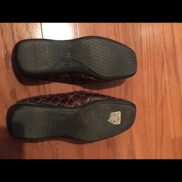 Brown MEPHISTO Moc Croc Mules 8M - Picture 6 of 7